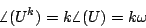 \begin{displaymath}
\angle({U^k}) = k \angle(U) = k\omega
\end{displaymath}