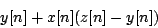 \begin{displaymath}
y[n] + x[n](z[n]-y[n])
\end{displaymath}