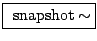 \fbox{ $\mathrm{snapshot}\sim$}